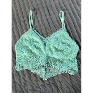 Jessica Simpson Mint Green Lace‎ Bralette Women's Lingerie Top
